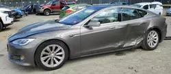 Salvage cars for sale at Waldorf, MD auction: 2016 Tesla Model S