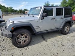 Jeep salvage cars for sale: 2010 Jeep Wrangler Unlimited Sport