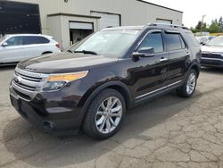 Salvage cars for sale at Woodburn, OR auction: 2013 Ford Explorer XLT
