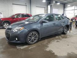 Salvage cars for sale at Ham Lake, MN auction: 2015 Toyota Corolla L