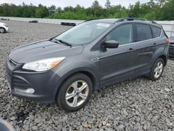Salvage cars for sale at Windham, ME auction: 2015 Ford Escape SE