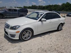 Salvage cars for sale at New Braunfels, TX auction: 2013 Mercedes-Benz C 250