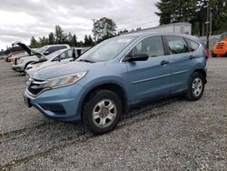 Salvage cars for sale from Copart Graham, WA: 2015 Honda CR-V LX