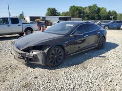 Salvage cars for sale at auction: 2015 Tesla Model S