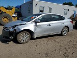 Salvage cars for sale from Copart Lyman, ME: 2018 Nissan Sentra S