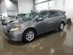 Salvage cars for sale at Ham Lake, MN auction: 2014 Honda Odyssey EX