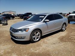 Salvage cars for sale from Copart Amarillo, TX: 2014 Volkswagen Passat SEL