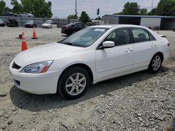 Salvage cars for sale at Mebane, NC auction: 2003 Honda Accord EX