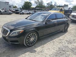 Mercedes-Benz s-Class salvage cars for sale: 2015 Mercedes-Benz S 550