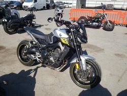 Salvage cars for sale from Copart San Diego, CA: 2017 Yamaha FZ09 C