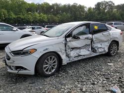 Salvage cars for sale at Waldorf, MD auction: 2017 Ford Fusion SE Hybrid