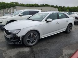 Salvage cars for sale at Exeter, RI auction: 2017 Audi A4 Premium Plus
