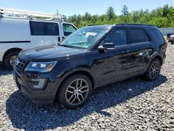 Salvage cars for sale at Windham, ME auction: 2017 Ford Explorer Sport