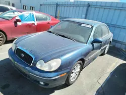 Salvage cars for sale at Vallejo, CA auction: 2002 Hyundai Sonata GLS