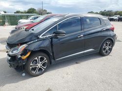 Salvage cars for sale from Copart Orlando, FL: 2017 Chevrolet Bolt EV Premier