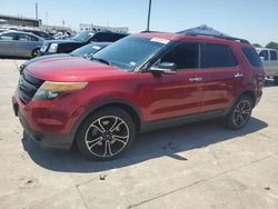 Salvage cars for sale from Copart Grand Prairie, TX: 2014 Ford Explorer Sport