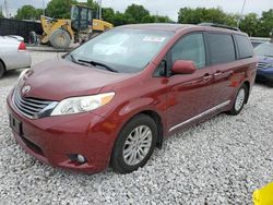 Salvage cars for sale from Copart Columbus, OH: 2014 Toyota Sienna XLE