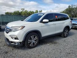 Honda salvage cars for sale: 2016 Honda Pilot Exln