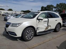 Acura mdx Technology salvage cars for sale: 2016 Acura MDX Technology