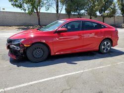 Salvage cars for sale at Rancho Cucamonga, CA auction: 2021 Honda Civic LX