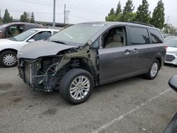 Salvage cars for sale from Copart Rancho Cucamonga, CA: 2011 Toyota Sienna XLE