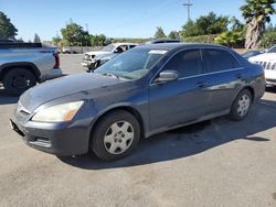 Salvage cars for sale from Copart San Martin, CA: 2007 Honda Accord LX