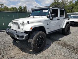 Salvage cars for sale at Riverview, FL auction: 2017 Jeep Wrangler Unlimited Sahara