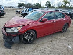 Honda salvage cars for sale: 2017 Honda Accord Sport