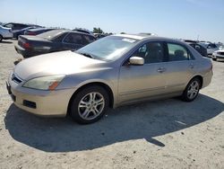 Salvage cars for sale at Antelope, CA auction: 2007 Honda Accord EX