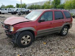 Salvage cars for sale at Franklin, WI auction: 2001 Mazda Tribute LX