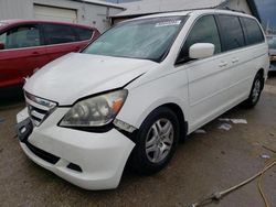 Salvage cars for sale at Pekin, IL auction: 2006 Honda Odyssey EXL