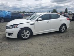 Salvage cars for sale at Eugene, OR auction: 2015 KIA Optima LX