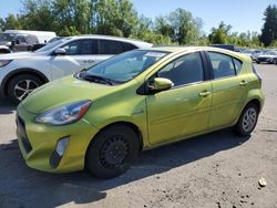 Salvage cars for sale at Portland, OR auction: 2016 Toyota Prius C