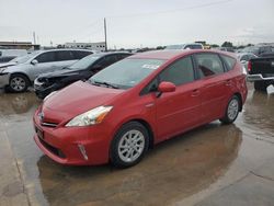 Salvage cars for sale from Copart Grand Prairie, TX: 2012 Toyota Prius V