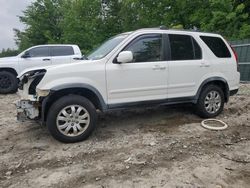 Salvage cars for sale at Candia, NH auction: 2005 Honda CR-V SE