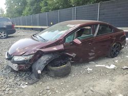 Salvage cars for sale at Waldorf, MD auction: 2015 Honda Civic LX