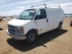 Salvage trucks for sale at Brighton, CO auction: 2002 Chevrolet Express G2500