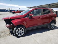 Salvage cars for sale from Copart Anthony, TX: 2020 Ford Ecosport SE