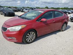 Salvage cars for sale from Copart San Antonio, TX: 2015 KIA Forte EX