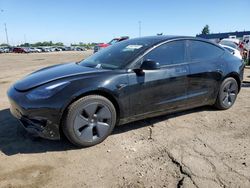 Carros salvage sin ofertas aún a la venta en subasta: 2022 Tesla Model 3