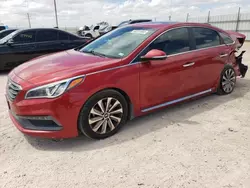 Salvage cars for sale at Andrews, TX auction: 2017 Hyundai Sonata Sport