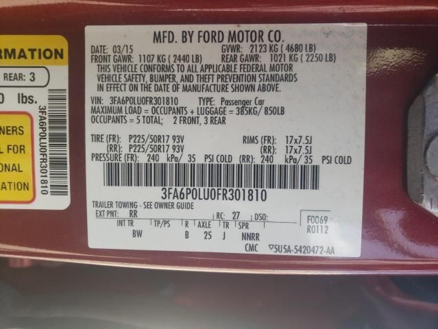 2015 Ford Fusion SE Hybrid