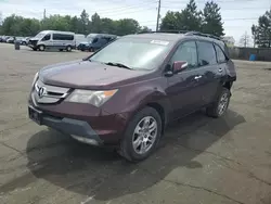Salvage cars for sale at Denver, CO auction: 2009 Acura MDX Technology