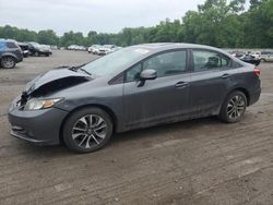 Salvage cars for sale at Ellwood City, PA auction: 2013 Honda Civic EX