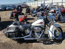 Salvage motorcycles for sale at Chicago Heights, IL auction: 2001 Harley-Davidson Flstci