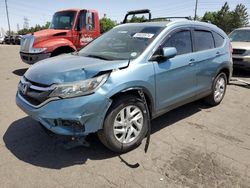 Salvage cars for sale at Denver, CO auction: 2015 Honda CR-V EXL