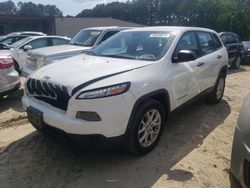 Salvage cars for sale at Seaford, DE auction: 2015 Jeep Cherokee Sport