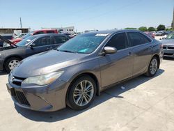 Salvage cars for sale at Grand Prairie, TX auction: 2015 Toyota Camry LE