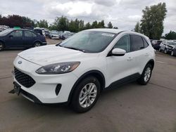 Salvage cars for sale at Woodburn, OR auction: 2021 Ford Escape SE