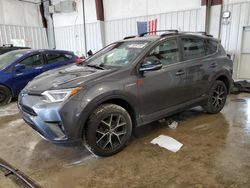 Salvage cars for sale at Franklin, WI auction: 2018 Toyota Rav4 HV SE